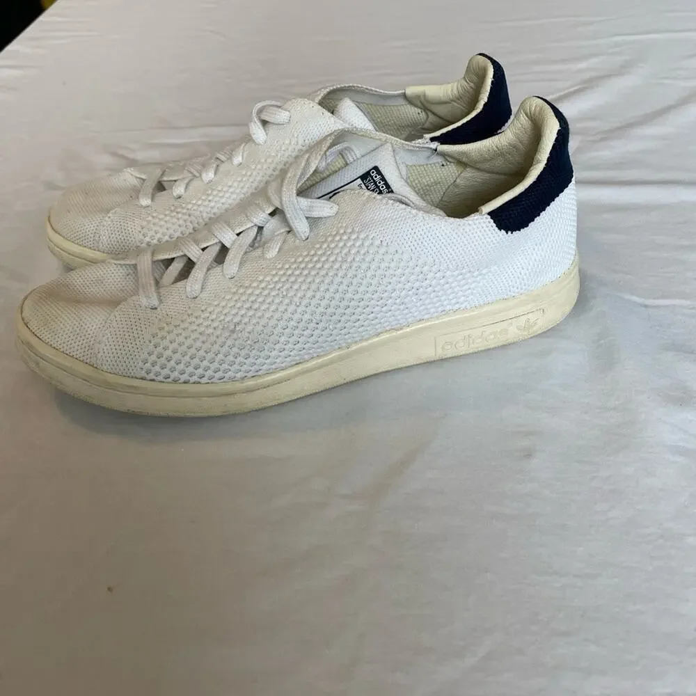 Adidas Stan Smith white woven sneakers.  Size 5